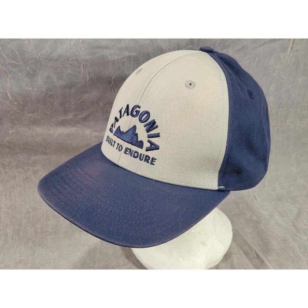 Patagonia Built To Endure Hat SnapBack Blue & Gray Embroidered Logo